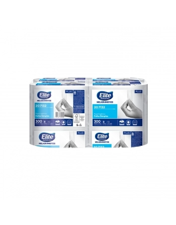 PAPEL HIGIENICO ROLO PLUS FOLHA SIMPLES 8X300