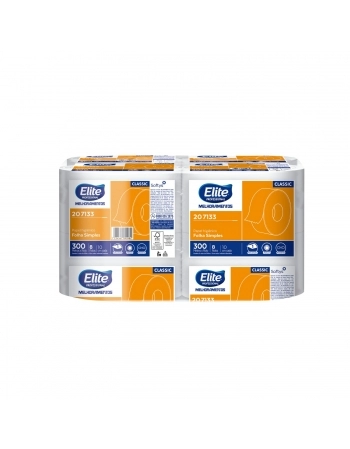 PAPEL HIGIENICO ROLO CLASSIC FOLHA SIMPLES 8X300